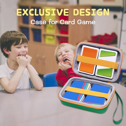 L LTGEM 300+ Card Game Case Compatible with Pokemon/UNO/Piles/Phase 10/Exploding Kittens/Five Crowns/Flip 7/SKYJO/Slingz/Survivor/Go Fish/Dutch Blitz/Monopoly Deal and Playing Card, Green(Case Only) - color: Green