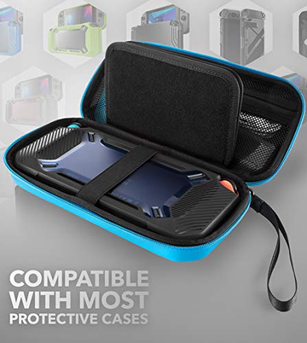 Mumba Carrying Case for Nintendo Switch OLED/Switch 1/Switch Lite, [Standard Version] Protective Travel Carry Case Pouch for Nintendo Switch Console & Accessories (Blue) - color: Blue
