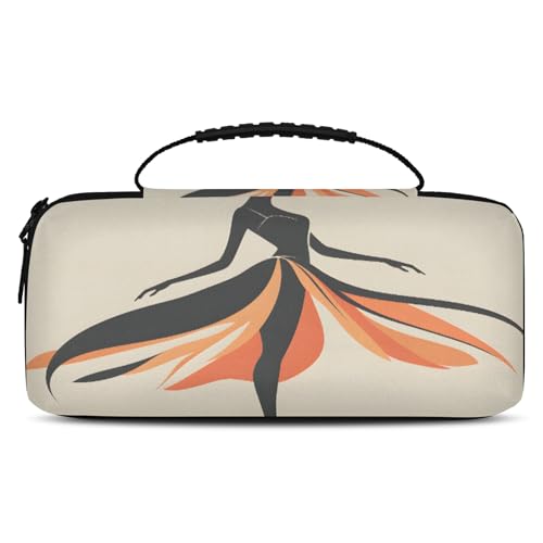 Adornori Ballerina Carry Case Compatible with Nintendo Switch 2, with 20 Games Cartridges, Modern Portable Travel Carrying Case Pouch for Accessories & Games - color: Multicolor 16