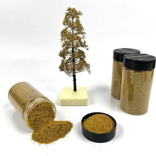 Multicolor Leaf Model - 300ml Miniature Scenery Material for Train Railway, Diorama, Car Scene & Scale Landscape Layouts (Autumn Yellow) - color: Autumn Yellow