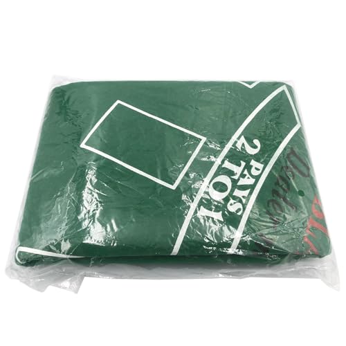 Blackjack Table Top Felt Layout - 36" x 72" Rectangle Las Vegas Style Green Casino Poker Table Cover Mat, Great for Poker Game Night Events Theme Party Fundraisers & Gatherings (Pack of 2) - size: 72" x 36" (Rectangular) (Pack of 2), style: Blackjack