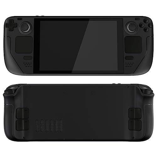 eXtremeRate Black Replacement Full Set Buttons for Steam Deck, DIY Custom ABXY D-pad Trackpad Bumpers Triggers Buttons and Screwdriver Tools for Steam Deck LCD Handheld Console - Console NOT Included - color: Black