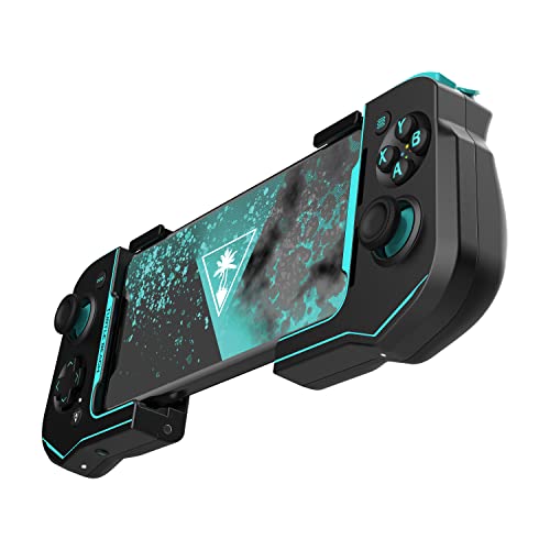 Turtle Beach Atom Mobile Game Controller with Bluetooth for Cloud Gaming on Android Mobile Devices with Compact Shape, Console Style Controls & Low Latency Bluetooth - Black/Teal - color: Black/Teal
