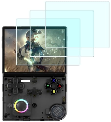 Screen Protector for ANBERNIC RG40XXV Game Console [3Pack] | ANBERNIC RG40XXV Definition 9H Hardness Optical LCD Premium Glass Cover Anti-Scrach Anti-Bubble Anti-Dust