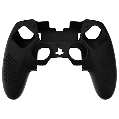 PlayVital 3D Studded Edition Anti-Slip Silicone Cover Case for ps5 Edge Controller, Soft Rubber Protector Skin for ps5 Edge Wireless Controller with 6 Thumb Grip Caps - Black - color: Black
