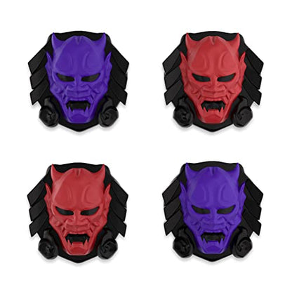 PlayVital Halloween Thumb Grip Caps for Nintendo Switch 2 Pro Controller, Joystick Caps Cover for ps5, Edge, ps4, Xbox Series X/S, Xbox One, Elite Series 2 Controller - Oni Demons - color: Oni Demons