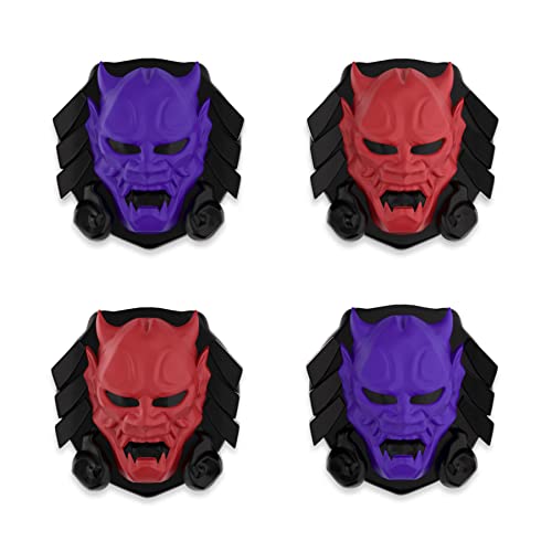 PlayVital Halloween Thumb Grip Caps for Nintendo Switch 2 Pro Controller, Joystick Caps Cover for ps5, Edge, ps4, Xbox Series X/S, Xbox One, Elite Series 2 Controller - Oni Demons - color: Oni Demons