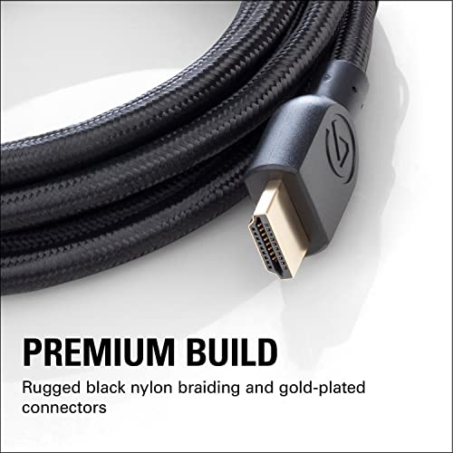Elgato Ultra High Speed HDMI Cable, Certified 2.1 | 48 Gbit/s bandwidth, Supports 8K60 and 4K120, VRR and ALLM, eARC with Dolby Atmos, Braided jacket, 6.5ft length