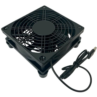 VTRETU Quiet USB Interface Cooling Fan,Used for Router Rack DIY Audio Video Network Cabinet Server Cooling Project and Equipment Workstation Xbox PS5 Cooling Accessories（120 * 120 * 25mm - style: 120mm