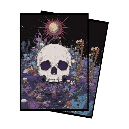 Psychedelic Skull 4 - MTG Card Sleeves, 104ct, Standard Size | Perfect for Double Sleeving, Smudge Resistant Matte Back, Standard 66x92mm - Compatible with Magic The Gathering & TCG Cards - color: Psychedelic Skull 4