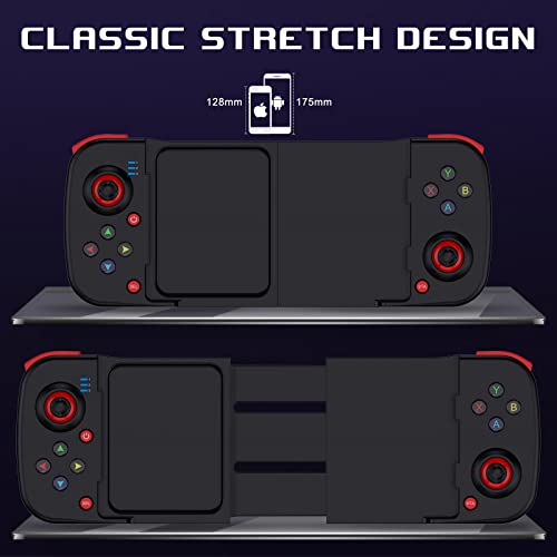 Megadream Mobile Game Controller Gamepad for iPhone iOS Android PC: Works with iPhone 17/16/15/14/13/12/11, iPad, Samsung Galaxy, TCL, Tablet, Call of Duty, Diablo Immortal - Directly Play (Black) - color: Black