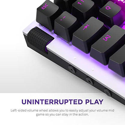 NZXT Function MiniTKL Wired Mechanical Gaming Keyboard - Mechanical Switches - Aluminum Top Plate - Low Profil Keycaps - RGB - Hot-Swappable - White - color: White, size: Mini Tenkeyless, style: Function