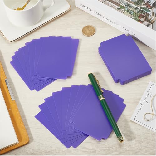 CRASPIRE Trading Card Dividers Purple Card Separator Card Sorting Tray Plastic Card Dividers Board Game Card Separator Card Deck Box Dividers for Game Organizer Storage 40sheets 2.75 x 3.7 Inch - style: 40Pcs Purple