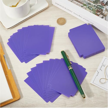 CRASPIRE Trading Card Dividers Purple Card Separator Card Sorting Tray Plastic Card Dividers Board Game Card Separator Card Deck Box Dividers for Game Organizer Storage 40sheets 2.75 x 3.7 Inch - style: 40Pcs Purple