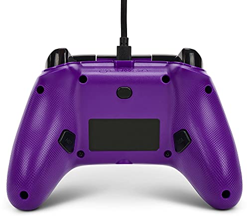 PowerA Enhanced Wired Controller for Xbox Series X|S - Purple Hex, gamepad, wired video game controller, gaming controller, works with Xbox One, Officially Licensed for Xbox - color: Purple Hex