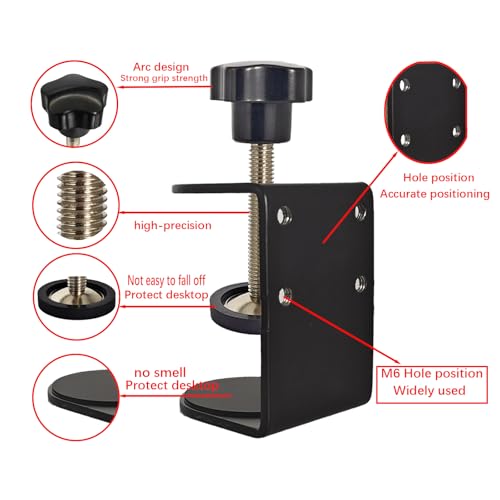 Small C Clamps 2 Inch with 4 Small Holes in the Back, 4-Pack Adjustable Desk C-Clamp for Range 0.39"~2", Versatile Clamp for Brake, Parts Assembly, Fastening, Welding, Woodwork, Metal Work - size: 2 in, style: 4-Pack