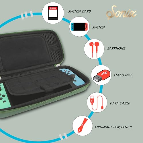 Sonix Carrying Case for Nintendo Switch 1, Protective Travel Case | Olive Green - color: Olive Green