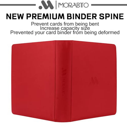Card Binder 20 Pocket,Trading Card Binder Holds up to 2000 Cards with 50 Sleeves,Zipper Card Holder Album Compatible with TCG Card/Game Cards/Sports Card - color: Red, size: 20 Pocket 2000
