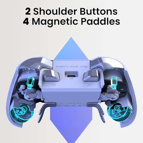 ZD O+ Excellence Wireless PC Controller – Modular Design, Hall Effect Joysticks, Remappable Buttons, RGB & Audio Jack for Switch/Switch2, PC, Android, iOS & Steam (White) - color: White