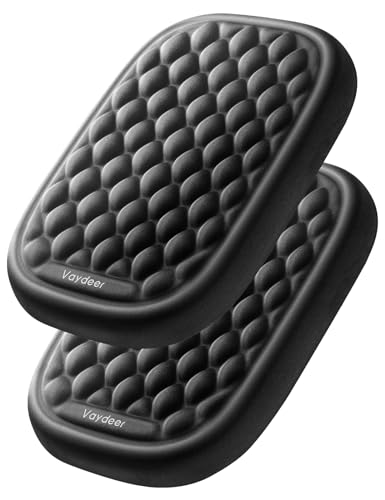 Vaydeer Ergonomic Wrist Rest Pad, 2 Pcs Armrest Pad Elbow Rest Padded, Relieve Elbow Pain Computer Arm Rest Wrist Support Cushion Mouse Pad for Desk Office Gaming - color: Black