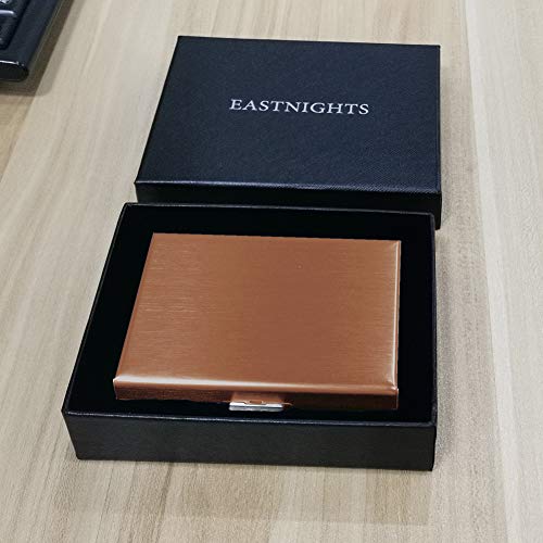 RFID Credit Card Holder Protector Metal Credit Card Wallet Business Card Holder for Men Women Gift Box Package (Copper) - color: 01 Copper