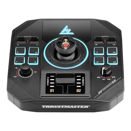 Thrustmaster Sol-R5 Modular Flight Base, with Detachable Grip - PC | 23 programable buttons, X/Y 16-bit Hall-Effect, built-in mini throttle, 3 extra axes, RGB LEDs, fits Thrustmaster grips - style: Sol-R5 Base