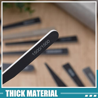 Honoson 20 Pcs Sanding Sticks for Plastic Models Polishing Sticks Assorted Metal and Wood Sanding Tools Accessory for Model Craft Amateur Beginner(Low Grits Rating,Stylish Style) - style: Stylish Style