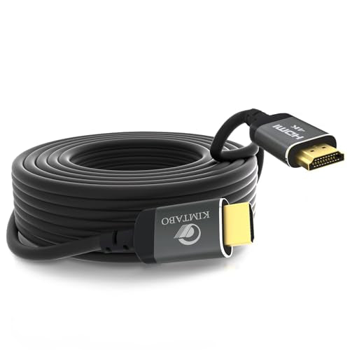 25 ft HDMI Cable 4K, High Speed Long HDMI Cables Support 4K 30Hz 2K 1080p 3D ARC, Gold plated Connectors Soft HDMI Cord for Smart HD Fire TV Monitor Projector Soundbar Laptop PS3/4 XBOX (7.62m) - size: 25 ft
