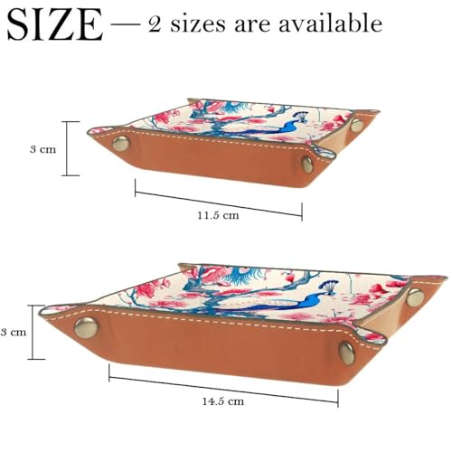 Peacock and Flower Dice Tray Dice Rolling Tray Folding Dice Holder for Dice Games, Like RPG, DND and Other Table Games - color: Multi 1