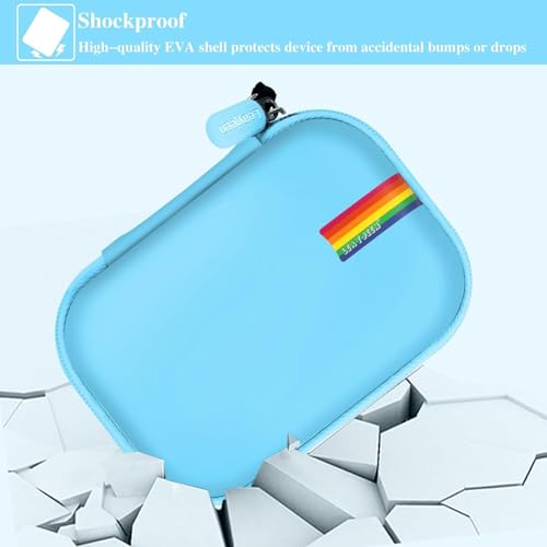Leayjeen Kids Camera Case Compatible with Goopow/SGAINUL/Gofunly/ArtCWK and More Video Digital Camera Gift - Case for Toy Action Camera and Accessories(Case Only) | Fits CIMELR/Seckton/OZMI Kids Toy Cameras and Children Digital Camera,Shockproof Water-Res