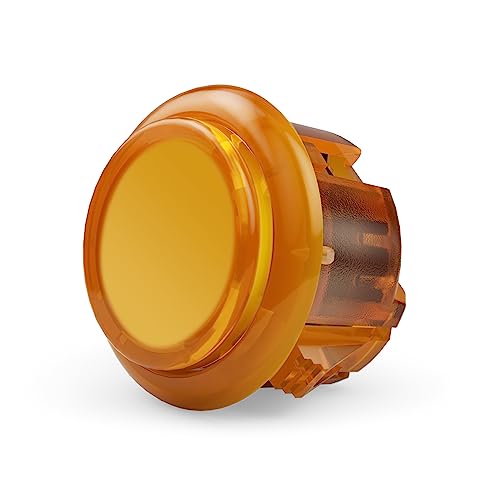 Qanba Gravity KS Mechanical Arcade Buttons 30mm Snap-in Mechanical Pushbutton (Boxed (Clear Orange D11(8 pcs)) - color: Clear Orange D11(8 pcs)