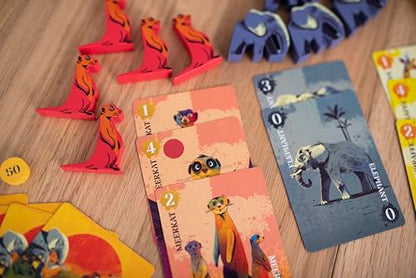 25th Century Games Botswana – Animal Collecting Strategy Card Game by Reiner Knizia Ages 7+ | 2–5 Players | 20–30 Min Playtime | Family-Friendly Gameplay