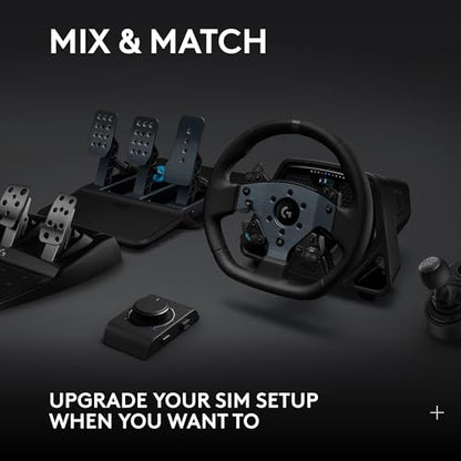Logitech G Racing Adapter Xbox Series X|S Xbox One Playstation 4 5 | Mix and match gear, on-the-fly brake pressure dial, includes USB-A and 60 cm serial cables, Logitech G HUB support