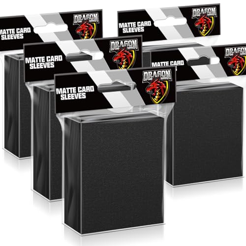500 Pcs Black Card Sleeves Toploaders for Trading Card, Matte Card Sleeves Deck Card Protectors Compatible with Baseball Cards, Sports Cards, Game Card - color: Black, size: 500PCS