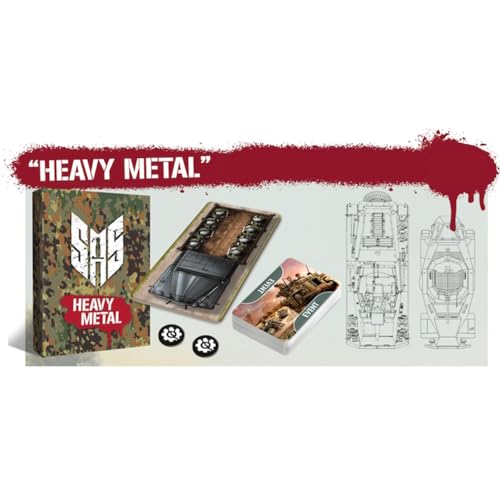 Word Forge Games: SAS Rogue Regiment - Heavy Metal Expansion - Strategy Board Game, WWII Stealth Action, Military Theme, Ages 14+, 1-4 Players, 60 Min - style: Heavy Metal