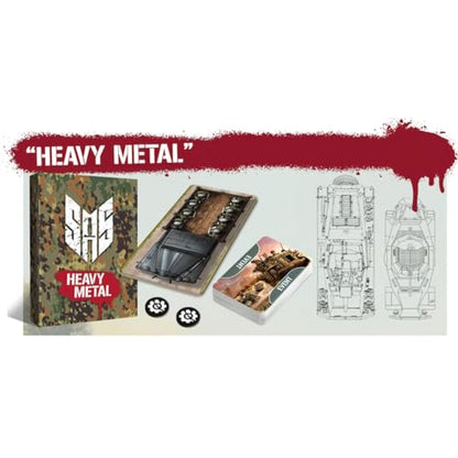 Word Forge Games: SAS Rogue Regiment - Heavy Metal Expansion - Strategy Board Game, WWII Stealth Action, Military Theme, Ages 14+, 1-4 Players, 60 Min - style: Heavy Metal