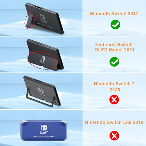 FINTIE Carrying Case for Nintendo Switch / Switch OLED Model (2021) | Shockproof, Hard Shell Protective Cover, Portable Travel Storage Bag, 10 Game Card Slots & Inner Pocket - color: galaxy