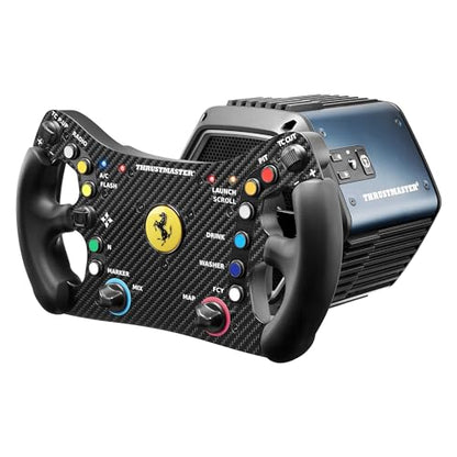 Thrustmaster Ferrari 488 GT3 Wheel Add-On Replica Rim - PS5, XBOX & PC | 1:1 scale, licensed by Ferrari, carbon-clad faceplate, 12.2-in diameter, 11 programable buttons, D-pad, 4 encoders