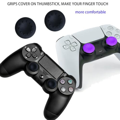 10 Joystick Analog Thumb Sticks Thumbstick for PlayStation 4 PS4 Controller | CTHTBZ 10PCS Replacement Thumbsticks Grey, Grips Repair Parts Tools Included - color: Grey