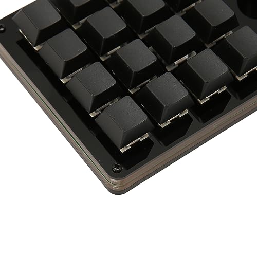 XUMIUZIY Programmable Macro Keyboard, 16 Key Macro Mechanical Gaming Keypad with 3 Knobs, One Handed Hot Swappable Switch Gaming Keyboard Wired, for Gaming Office Media