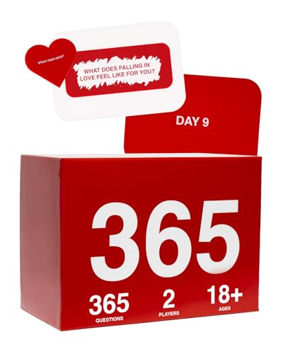 WE’RE NOT Really Strangers 365 Card Game – Daily Conversation Cards for Couples – Gift for Partners, Fun & Meaningful Scratch-Off Relationship & Marriage Activities & Questions, Ages 18+, 2 Players - style: 365