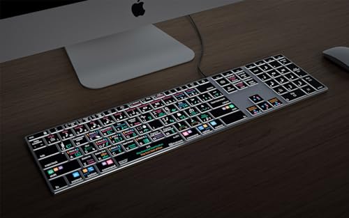 KB Covers - Dorico Backlit Pro Aluminum Keyboard - macOS - US | Music Composition & Notation | Music Scoring Shortcuts | Keyboard for Musicians & arrangers - style: Mac
