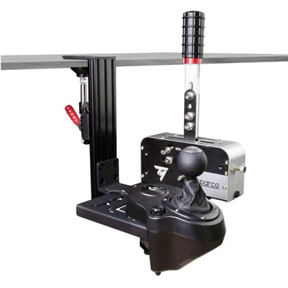 BUJ Universal Racing Simulator Desk Mount - Compatible with Logitech, Thrustmaster, Fanatec Shifters & Handbrakes, Plus USB Handbrake Models