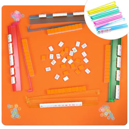 Ceenna American Mahjong Set with Carrying Bag,American,Orange - color: Orange