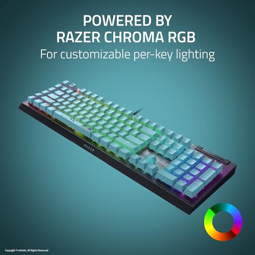 Razer BlackWidow V4 X Mechanical Gaming Keyboard, Zenless Zone Zero Edition | Green Switches Tactile & Clicky, 6 Macro Keys, Chroma RGB, Doubleshot ABS Keycaps, Sound Dampening & Stabilizers - color: Zenless Zone Zero Edition