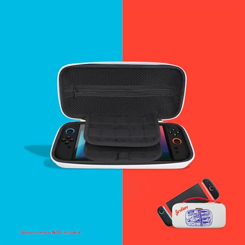 Sonix Carrying Case for Nintendo Switch 2, Switch 1, Lite, OLED | Sardines | Protective Travel Case with Game Cartridge Storage - color: Sardines
