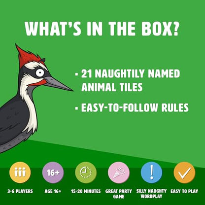 Ginger Fox: Hands Off My Pecker - Adults Party Card Game, Fast-Paced, Speed & Strategy, Animal-Themed Collecting, Cheeky Names, Ages 16+, 3-6 Players - style: Hands Off