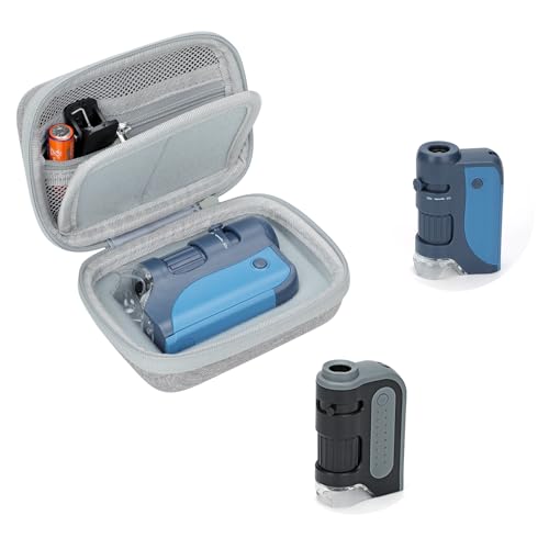 Jiusion USB Microscope Case for Carson MicroBrite Plus (MM-300) BNISE LAKWAR BEBANG Brand Pocket Microscope Mini Handheld Scope, Waterproof Shockproof Dust-proof Include a Carabiner (Case Only) - size: For Carson MicroBrite Plus BNISE/LAKWAR/BEBANG