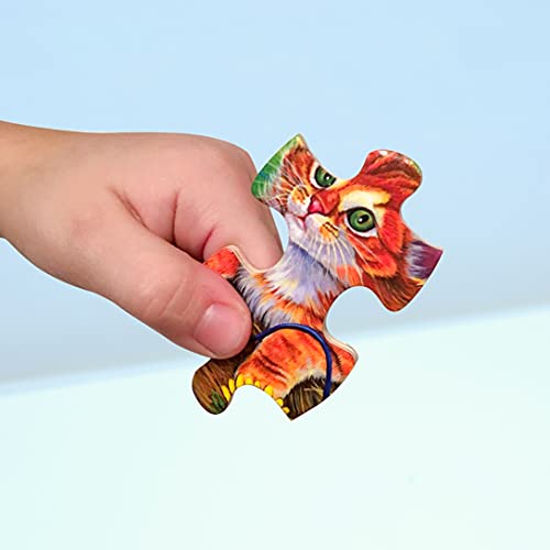 Masterpieces 48 Piece Fun Facts Jigsaw Puzzle for Kids - Safari Friends Wood Puzzle - 12"x12" - style: Safari Friends