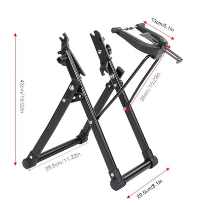 Haofy Bicycle Wheel Truing Stand Aluminum Alloy 25 27 Inch Adjustable Wheel Alignment Tool Foldable Frame for Home Garage Bike Repair Shop and Race Event Use